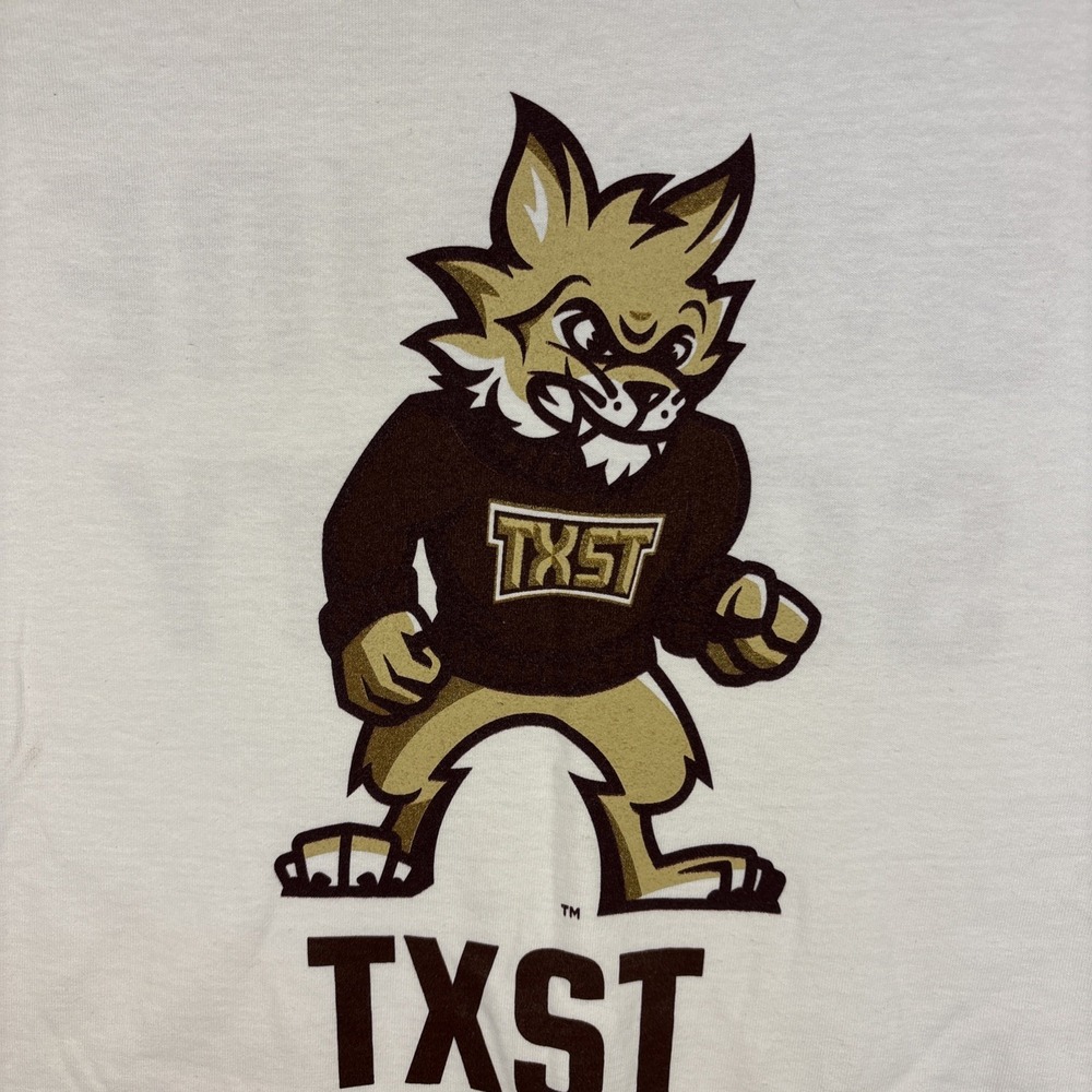 NEW Texas State University Bobcats  Medium TShirt TXSTATE Cheer Sideline Society - Picture 2 of 9